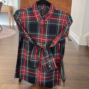 J. Crew Button Down Flannel Shirt Size 8